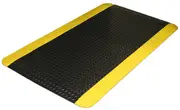 Anti-Fatigue Mat 900 x 600 mm - Non-Slip Diamond Plate Surface, Cushioned Core, Bevelled Edges for Safety, Ergonomic Comfort Mat for Workstations & Industrial Use