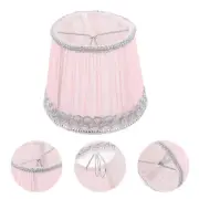 Small Lamp Shades for Nightstand Light Pink Table Lamps Fabric Lampshade