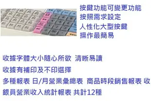 ANICE AM-6600 單聯式全中文收據式收銀機