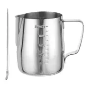 Milk Frothing Pitcher with Scale Lines, 20oz/600ml Pitcher with Pen