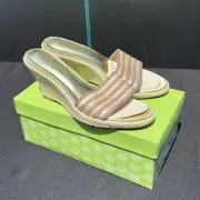 Madeline Women’s 7.5 Prudence Camel Wedge Heels Sparkly NIB