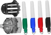 Abaodam 6pcs Golf Ball Marking Tool Golf Ball Line Drawing Device with Alignment Marker Stencil Template for Precise Positioning Training Accessories