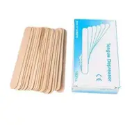 TC 100pcs Tongue Depressors Sterile Wooden Waxing Spatula Wax Stick Lot G3