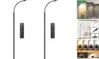 2 Pack LED Floor Lamp, 18W 1800LM Bright, 2 Remotes, Dimmable, Eye-Caring,