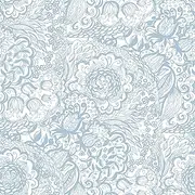 Micpolo Peel and Stick Wallpaper Boho Blue Wallpaper Blue and White Floral Wallpaper for Bedroom Bathroom Removable Self-adhsive Contact Paper for Cabinets Nursery Wallpaper Shelf Liner 17.3" x 197"