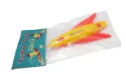 Tastee Freez Space Ship Whistle w/ Tee and Eff on Card 1950's Premium MIP Art