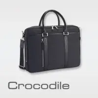 在飛比找momo購物網優惠-【Crocodile】Crocodile 鱷魚皮件 公事包 