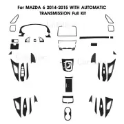 46pcs Carbon Fiber Full Kits Interior Trim For Mazda 6 2014-15 (for: Mazda)