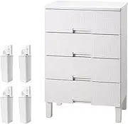 Tenma (Amazon.co.jp Exclusive) Chest That Makes Cleaning Easier Without Assembly Required, Made in Japan, Complete Product, Fitz Plus Mesh, 4 Tiers, Cleaning Legs Included, Drawer, No Assembly
