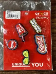 Crocs x Coca Cola Official Set of (5) Original Jibbitz Charms Enjoy Coke Can NEW