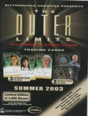 OUTER LIMITS SEX , CYBORG,SCIENCE FICTION TRADING CARD DEALER SELL SHEET