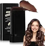 Hair Color Stick Disposable Hair Dye Pen Portable Cover Gray Hair Color Touch-Up Stick,Hair Dye Comb Sweat-Proof Hair Color Pen for Roots Hairline Shading Pen for Women Men (Dark Brown)
