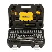 dewalt driver bits ratchet socket hex keys mechanics tool set chrome 108 piece