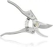 Made in Japan Pruning Shears 8" Professional Bypass Garden Scissors Secateurs, Premium Quality Japanese Gardening Tools Plant Hand Pruner Garden Clippers with Ergonomic Handle, Safety Lock for Farms