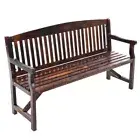 Gardeon Wooden Garden Bench Chair Natural Outdoor Furniture Patio Deck 3 Seater