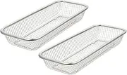 GAROZATION 2pcs Stainless Steel Dishwasher Basket Cutlery Holder for Forks Chopsticks Spoons Durable Drainage for Dishwasher Storage