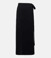 [Toteme] Toteme Cotton and silk midi skirt AU 14 black