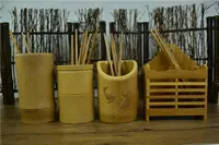 在飛比找樂天市場購物網優惠-創意簡約 竹木日式雙筒陶瓷筷子筒 瀝水筷籠 筷子盒筷子架 筷
