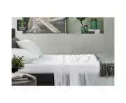 100% Natural Bamboo Bed Sheet Set White - Double