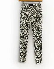 Decjuba women's classic design animal stretch skinny denim jeans 8/XS (992)