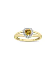 Gem Spark 14K 0.51 ct. tw. Diamond & Citrine Ring