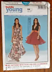 Burda Young Fashion Pattern 7682 Dress Tunic & Robe Sewing Craft Project (H)