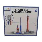 TEMI Baseball / T Ball Set for Toddlers, Includes 6 Balls, Bats, Ball Launcher