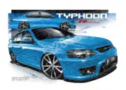 FPV BF F6 BFII F6 TYPHOON R SPEC NEO A3 FRAMED PRINT (FV099)