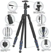 Ravelli Tripod APGL5 Professional 65" Ball Head For Camera Camcorder Monopod