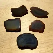 1LB Lot 5 Geode Display Stones Mixed Polished Agate Crystal Rocks End Cut Slices
