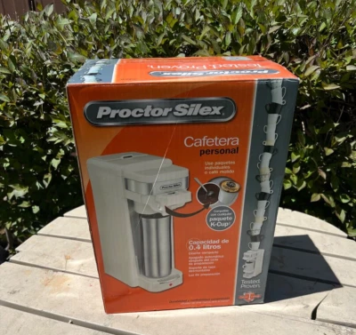 NEW PROCTOR SILEX SINGLE SERVE PLUS COFFEE MAKER-K-CUP -14 OZ. CAPACITY