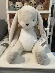 Bunnies by The Bay White Big Nibble Bunny Plush Toy 20"