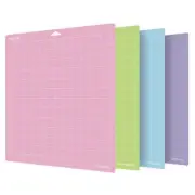 4 Pcs Mixed Color PVC Cutting Mat Grid Cutting Pads Cutting Plotter Pad Rep X3P7