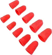HOUDERCO Non-slip Finger Cots 10pcs Finger Protectors Enhanced Grip for Money Handling Sewing Sorting