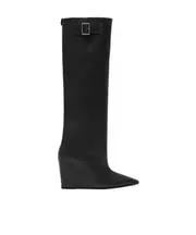 Courrèges Astro Pointed-Toe Buckle-Detailed Boots 36,38,39,40,41 black