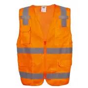Cordova VS2804XL Type R, Class II, Orange Surveyors Vest, Solid Front And...
