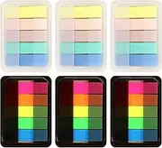 ALOTCHE 600 Pieces Sticky Index Tabs Page Flags, Transparent Sticky Notes with Box Book Sticky Tabs for Annotating Books Page Marks Bookmarks Classify File