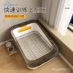 現貨【多樂】狗廁所小型犬寵物小狗狗尿盆不鏽鋼狗砂盆防踩屎比熊泰迪專用便盆