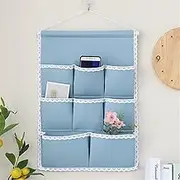 JSEIAJB Fabric Hanging bagWall Hanging Storage bagWall Hanging Sundries Storage Bag(White-Prawn onion4)