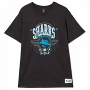NRL Club Starburst Tee Shirt - Cronulla Sharks - Adult