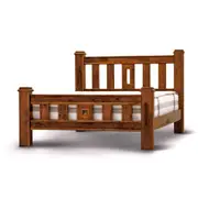 VI Jamaica Solid Timber Traditional Design Queen Bed Frame