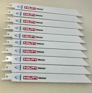 Reciprocating Saw Blades 8” 14 TPI 10 Pack HILTI Heavy Duty For metal Cutting