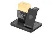 TODO Wireless Phone Charger Alarm Clock LED Lamp 15W Fast Charge Earphone Watch Charge
