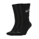 Nike 襪子 Basketball Crew Socks 黑 勾勾 三雙入 籃球 中筒襪 DA2123-010