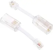 SHOWERORO 360 Degree Swivel Cable Detangler for Telephone Phone Cord Anti-Wind Rj11 Cable Organizer