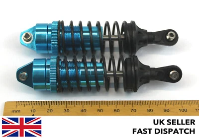 Blue Aluminium Shock Absorbers for RC buggy/model 100mm 92mm x 22mm 1/8 Scale