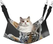 EdWal Cute Tiger Cub print Soft Sleeping Hammock Cat Hammock for Cage Hanging,Pet Hammock Bed Adjustable for Small Animals