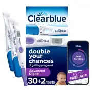 Clearblue Advanced Digital Ovulation Test Kit with Pregnancy Tests 32 Count
