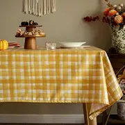 [GLORY SEASON] Waterproof Oil-Proof Washable Wipeable Spill Proof Stain Resistant Tablecloth TPU Film Vinyl Table Cover for Spring,Summer Outdoor Dining Parties Patio Kitchen Decor RectangleTable Cloth