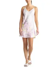 Natori Sumi E Floral Print Chemise